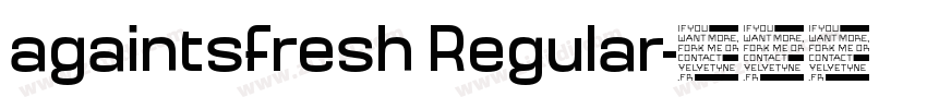 againtsfresh Regular字体转换